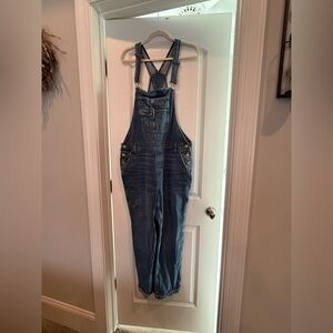 American Eagle Outfitters Classic Blue Denim Overalls